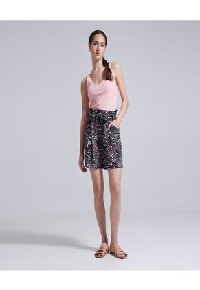 Short Para Mujer  Color Negro Marca Ostu #40190200