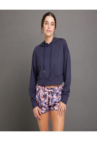 Buzo Para Mujer Hoodie Color Azul  Marca Ostu #40060241 Ostu