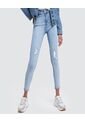 Jean Para Mujer Skinny Color Azul  Marca Ostu #40160252 de Ostu