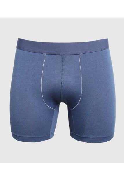 Pantaloncillo Para Hombre Boxer Filete Medio Algodón Color Azul Marca Ostu #60000507