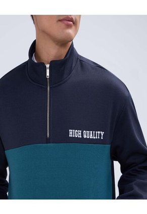 Buzo Para Hombre Cuello Alto O Cuello Tortuga Color Azul  Marca Ostu #60060454