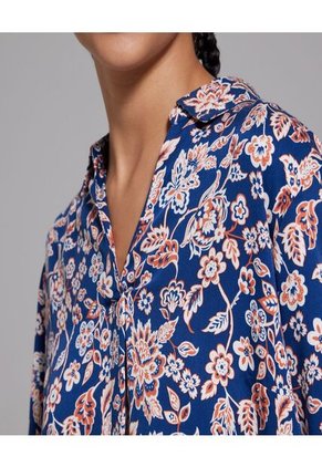 Blusa Para Mujer Manga 3/4 Color Azul Oscuro Marca Ostu #40120768