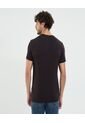 Camiseta Para Hombre Manga Corta Cuello Redondo Color Negro Marca Ostu #60091651 de Ostu