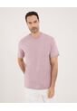Camiseta Para Hombre Manga Corta Color Rosa Marca Ostu #60091413 de Ostu