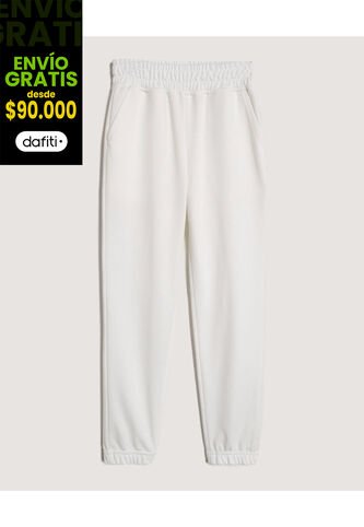 Pantalón  Infantil Niña Jogger Color Crema Marca Ostu #90070077 Ostu
