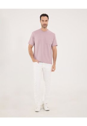 Camiseta Para Hombre Manga Corta Color Rosa Marca Ostu #60091413