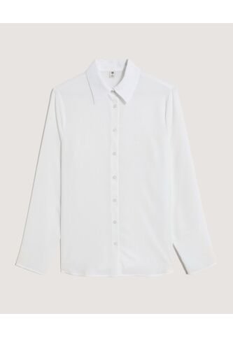 Camisa  Para Mujer Manga Larga Color Crema Marca Ostu #40010350 Ostu