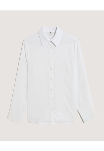 Camisa  Para Mujer Manga Larga Color Crema Marca Ostu #40010350