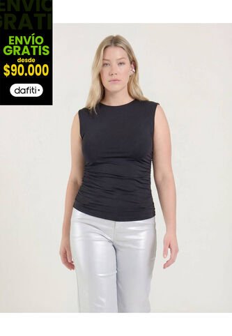 Body  Para Mujer Manga Sisa Color Negro Marca Ostu #40200213 Ostu