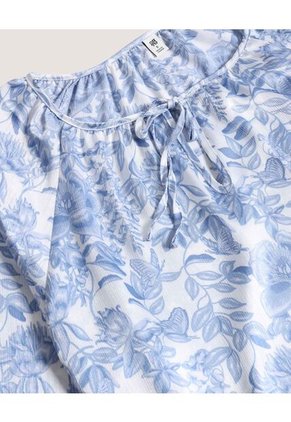 Blusa Para Mujer Manga Larga Color Azul Marca Ostu #40121246