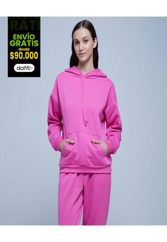 Buzo Para Mujer Hoodie Color Rosa Marca Ostu #40060332 Ostu