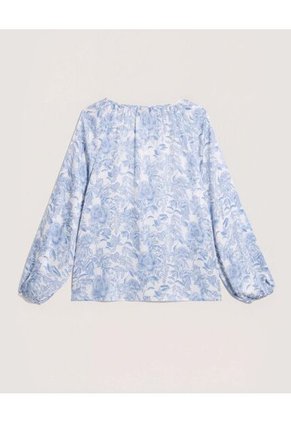 Blusa Para Mujer Manga Larga Color Azul Marca Ostu #40121246