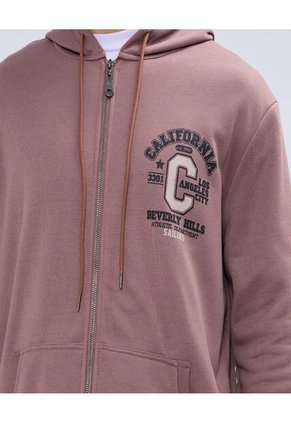 Buzo Para Hombre Zipper Color Café  Marca Ostu #60060440