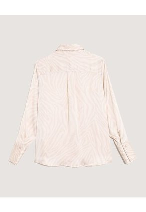 Camisa Para Mujer Manga Larga Color Beige Marca Ostu #40010345