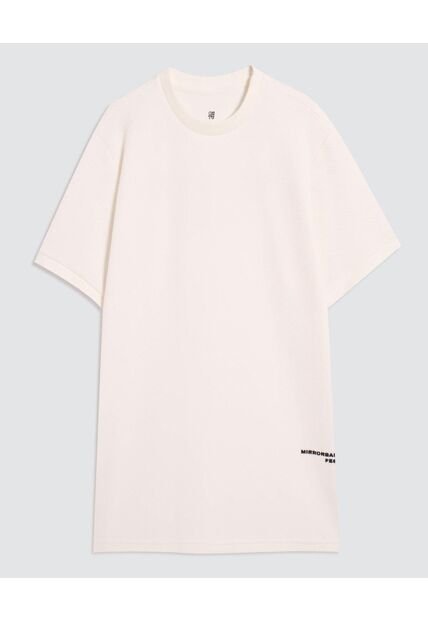 Camiseta Para Hombre Manga Corta Color Crema Marca Ostu #60091518