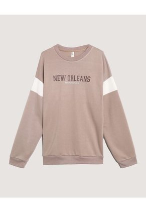 Buzo Para Hombre Cuello Redondo Color Beige Marca Ostu #60060600