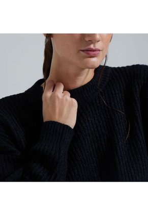 Saco Para Mujer Cuello Redondo Color Negro Marca Ostu #40330079