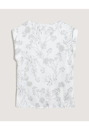 Blusa  Para Mujer Manga Sisa Color Crema Marca Ostu #40121240