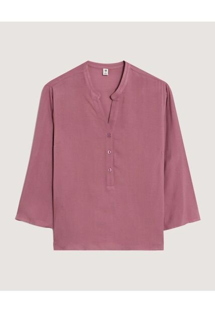 Blusa  Para Mujer Manga 3/4 Color Morado Marca Ostu #40121228