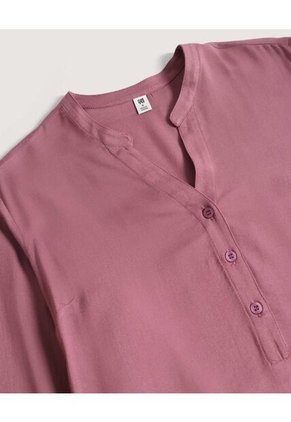 Blusa  Para Mujer Manga 3/4 Color Morado Marca Ostu #40121228