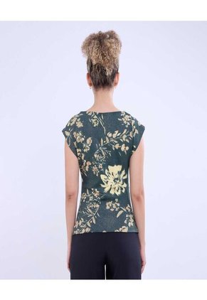 Camiseta Para Mujer Manga Sisa Color Verde Marca Ostu #40092299