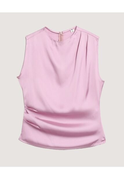 Blusa  Para Mujer Manga Sisa Color Lila Marca Ostu #40121243