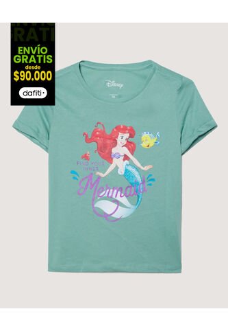 Camiseta Con Estampado De La Sirenita  Niña #90090183 Ostu