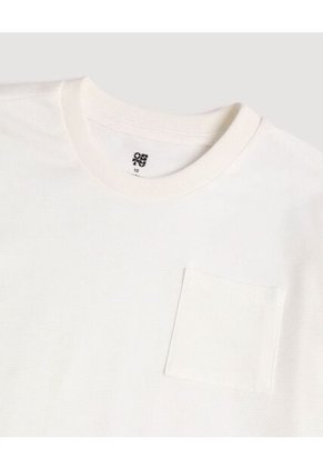 Camiseta Infantil Niño Manga Corta Cuello Redondo Color Crema Marca Ostu #80090317