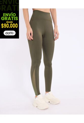 Leggins  Para Mujer Largo Color Verde Marca Ostu #40230629 Ostu