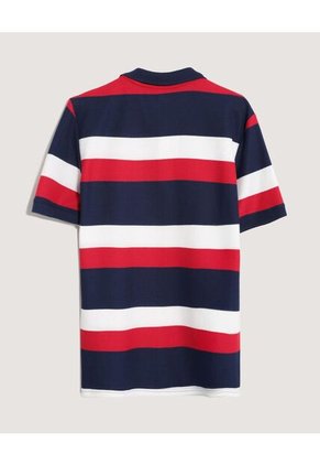 Polo Para Hombre Cuello Tejido Con Bolsillo Color Azul Marca Ostu #60110869