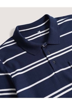 Polo Para Hombre Cuello Tejido Con Bolsillo Color Azul Marca Ostu #60110867