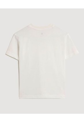 Camiseta Infantil Niño Manga Corta Cuello Redondo Color Crema Marca Ostu #80090317