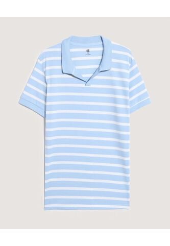 Polo  Para Hombre Cuello Tejido Sin Bolsillo Color Azul Marca Ostu #60110854 Ostu