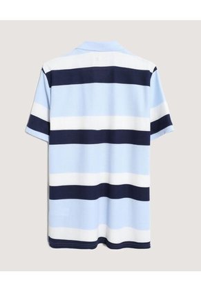 Polo Para Hombre Cuello Tejido Con Bolsillo Color Azul Marca Ostu #60110868