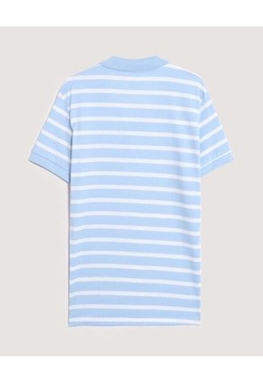 Polo  Para Hombre Cuello Tejido Sin Bolsillo Color Azul Marca Ostu #60110854