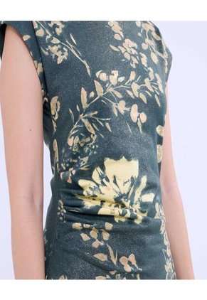 Camiseta Para Mujer Manga Sisa Color Verde Marca Ostu #40092299