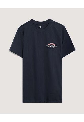 Camiseta  Para Hombre Manga Corta Cuello Redondo Color Azul Marca Ostu #60091895 Ostu