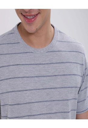 Camiseta Para Hombre Manga Corta Color Gris Marca Ostu #60091338