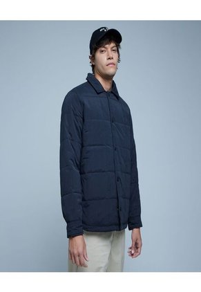 Chaqueta Para Hombre Acolchada Color Negro Marca Ostu #60080132