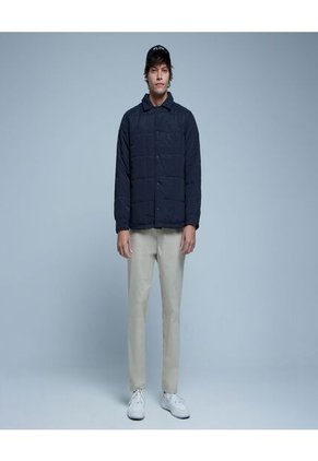 Chaqueta Para Hombre Acolchada Color Negro Marca Ostu #60080132