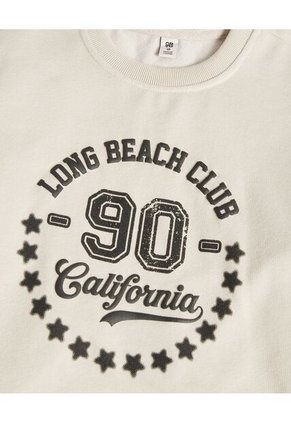 Buzo Infantil Niño Cuello Redondo Color Beige Marca Ostu #80060193