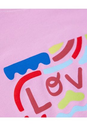 Camiseta Para Niña Manga Corta Color Rosado  Marca Ostu #90090193