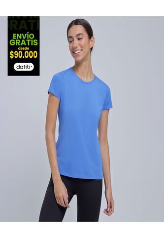 Camiseta Para Mujer Manga Corta Color Azul  Marca Ostu #40092068 Ostu