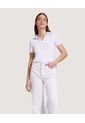 Polo Para Mujer Manga Corta Color Blanco Marca Ostu #40110137 de Ostu