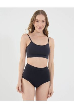 Panty Para Mujer Seamless Clasico Color Negro Marca Ostu #40800076