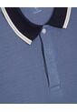 Polo Para Hombre Cuello Tejido Sin Bolsillo Color Azul  Marca Ostu #60110695 de Ostu
