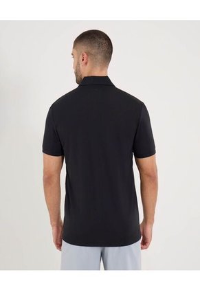 Polo Para Hombre Cuello Maquina Sin Bolsillo Color Negro Marca Ostu #60110812