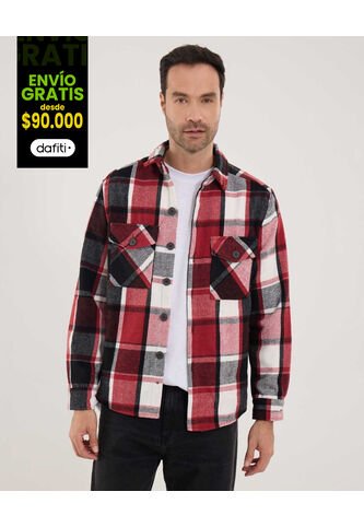 Chaqueta Para Hombre  Color Rojo Marca Ostu #60080115 Ostu