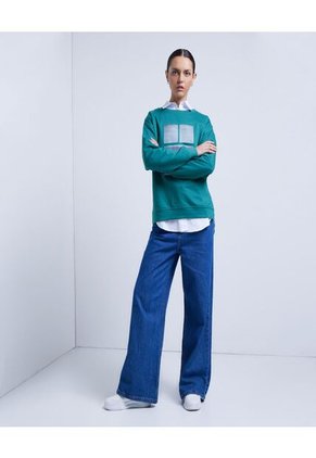 Buzo Para Mujer Cuello Redondo Color Verde Claro Marca Ostu #40060282