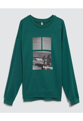 Buzo Para Mujer Cuello Redondo Color Verde Claro Marca Ostu #40060282